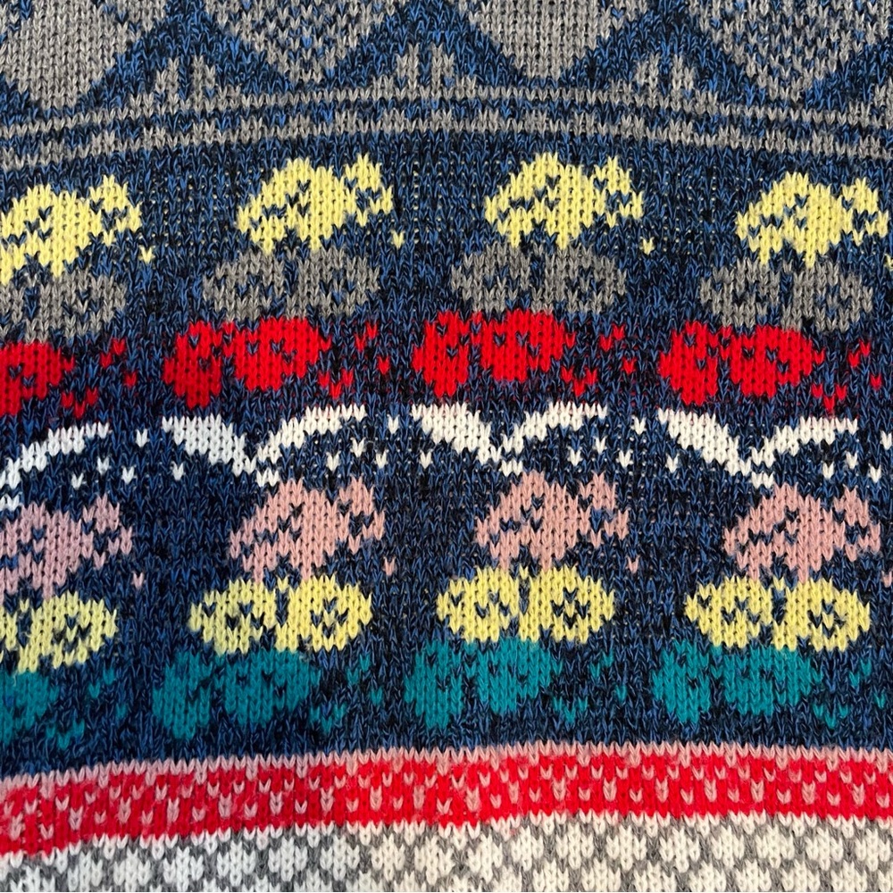 Vintage 80s 90s | Colorful Patterned Pullover Knit Sweater - Picture 6 of 9